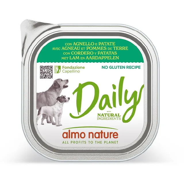 Almo Nature Daily Hundenassfutter Lamm 9x300g glutenfrei
