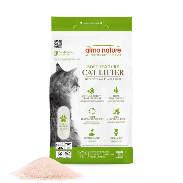 Almo Nature CatLitter Klumpstreu 2,27kg pflanzlich
